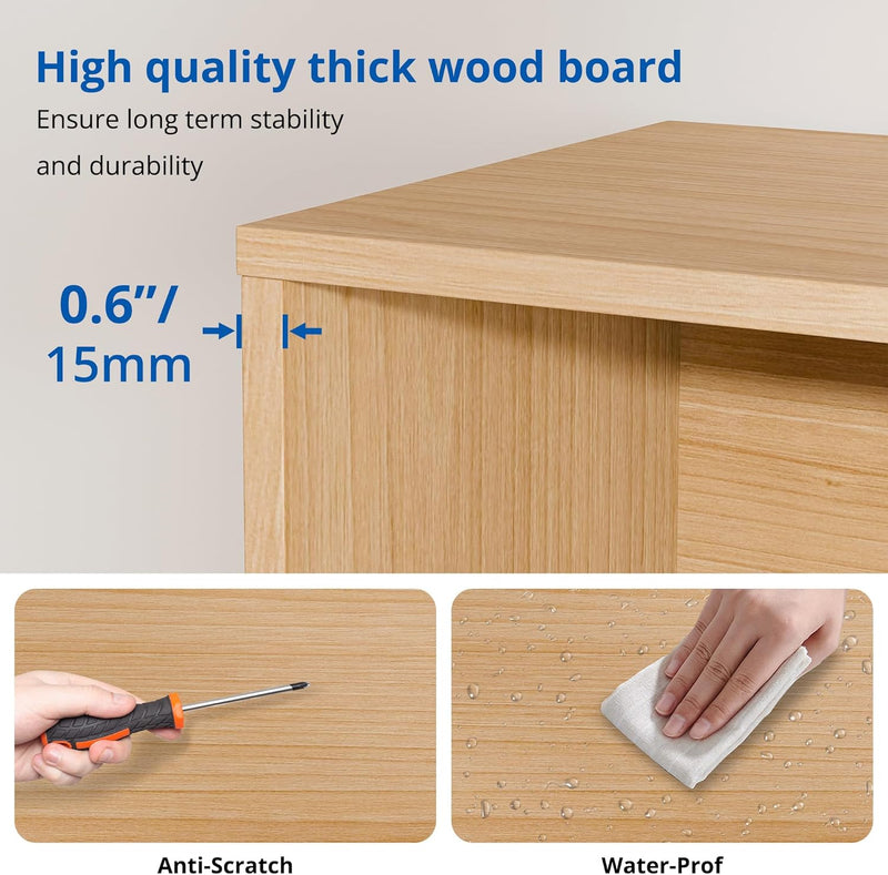 Bookshelf 2-tier Open Shelf Bookcase with 12 Compartment Shelf with Anti-Tilt Device for Bedroom, Living Room
