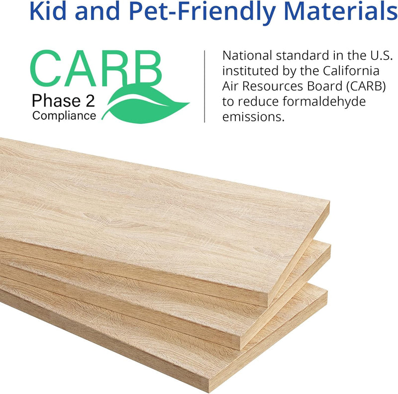 Bookshelf 2-tier Open Shelf Bookcase with 12 Compartment Shelf with Anti-Tilt Device for Bedroom, Living Room