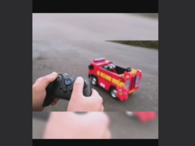 Ride On Fire Truck Electric Car Remote Control 12V Battery Toddler Power Driving Car