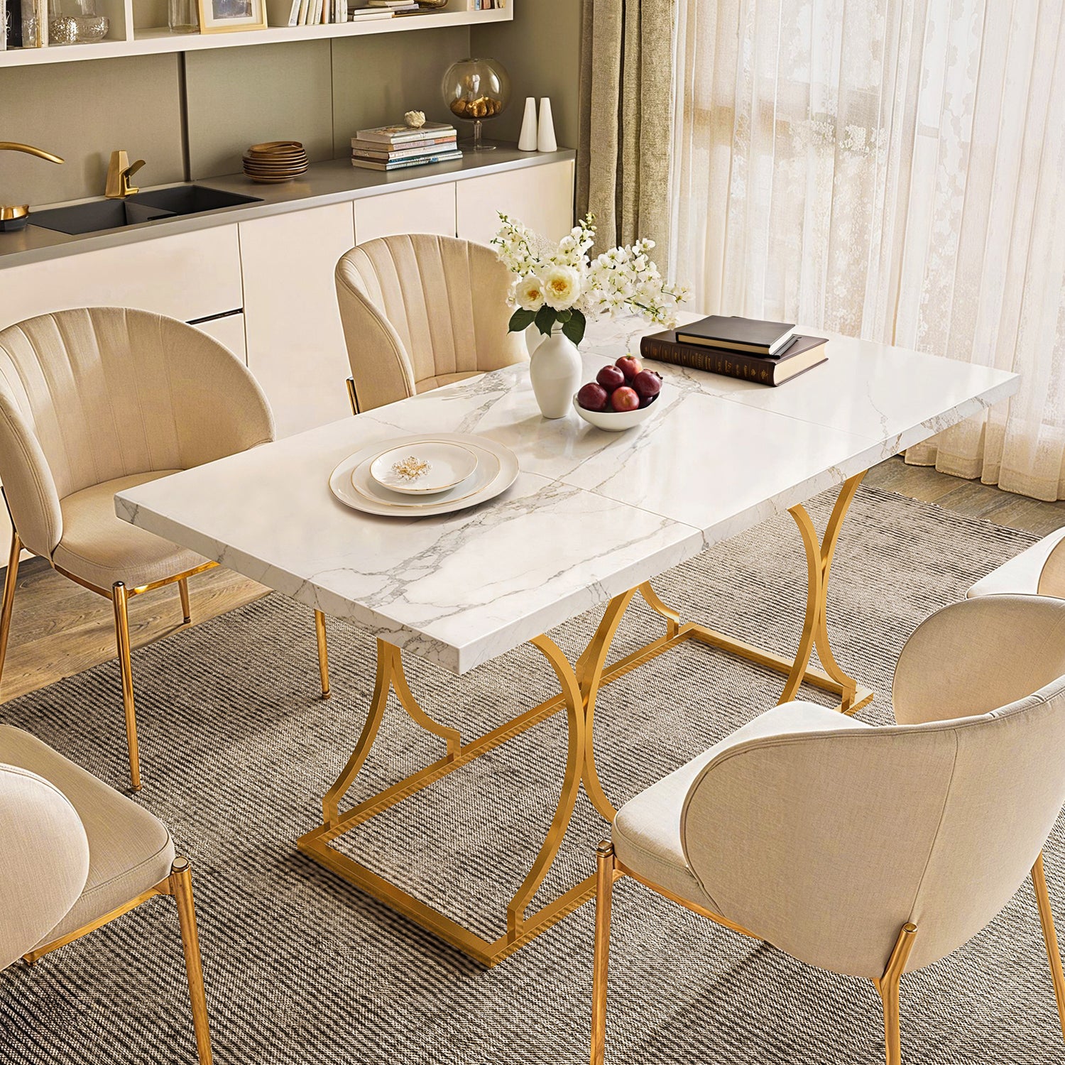 【送料無料】Marble Counter Table window1_06a4ffcf-46a9-4129-