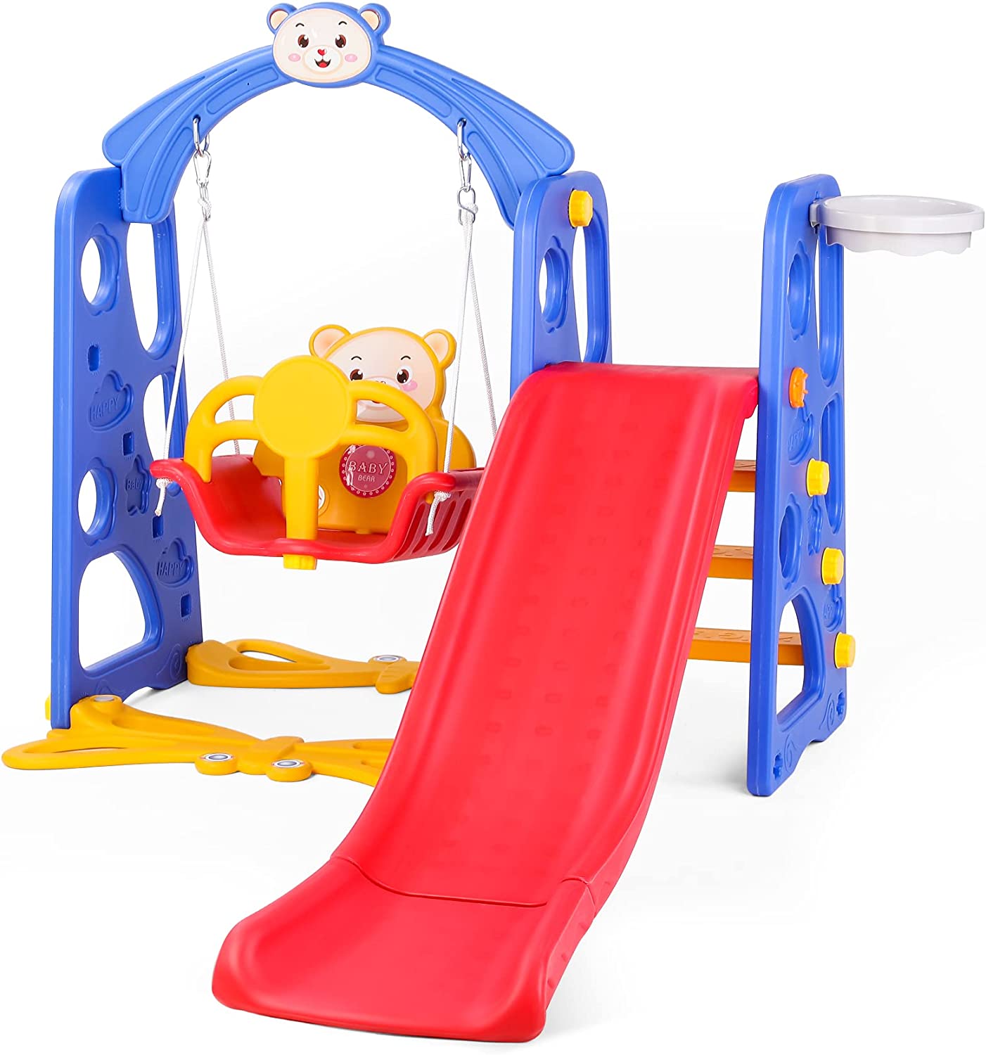 Swing Slide Baby Kids Swing Slide Climber Set Playset Playground Set w