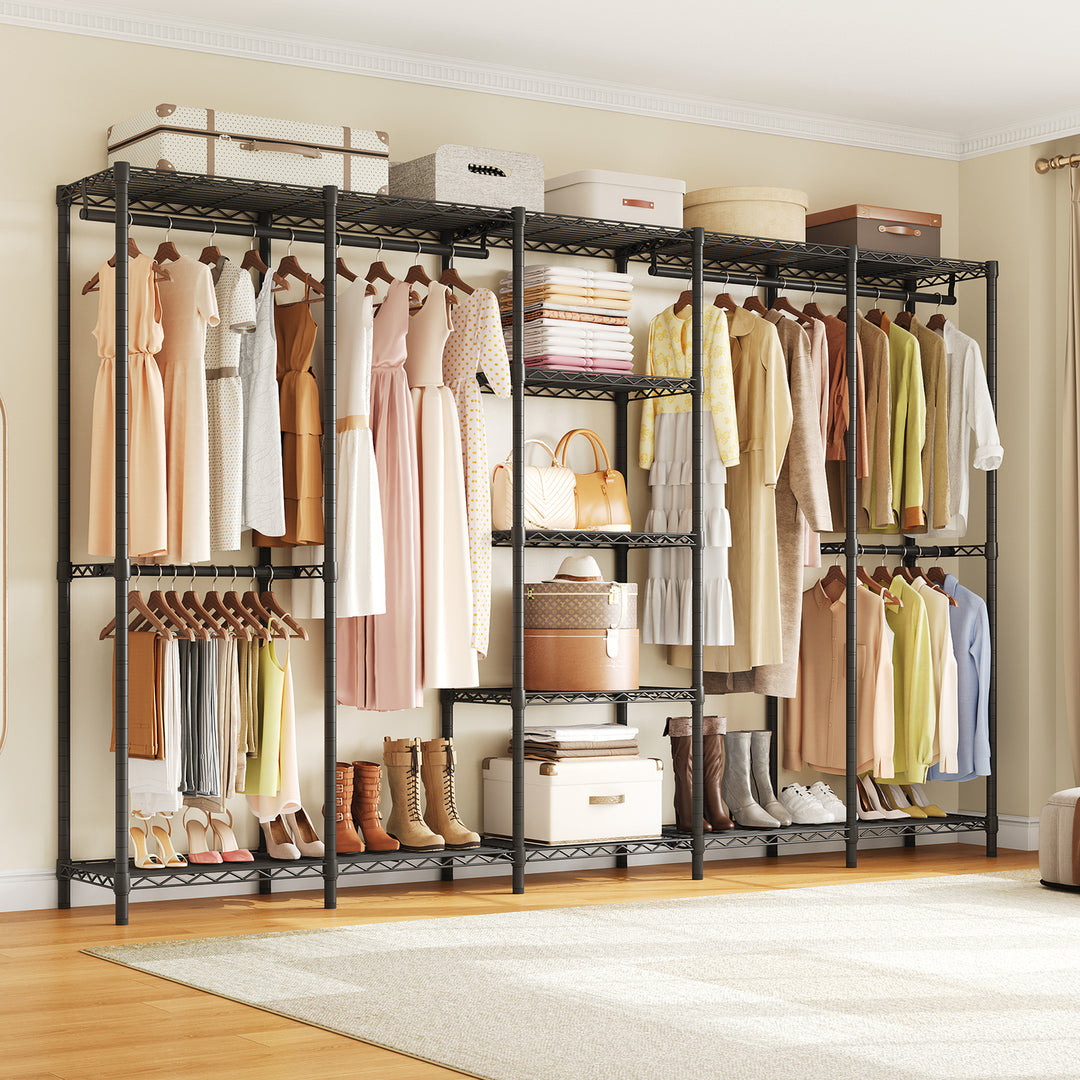 pp closet サイズ40 Heavy Duty Closet Organizer, Freestanding Closet System with Wire