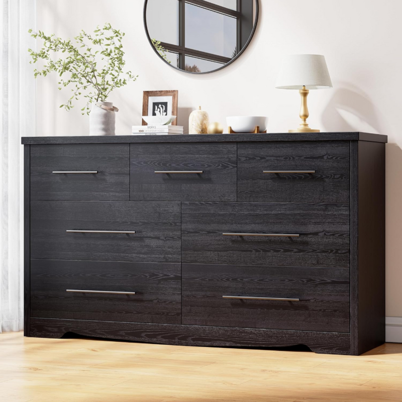 55 Inch 7 Drawer Dresser for Bedroom, 7 Chest of Drawers, Modern Woode Ohwill.com - Online Furniture Store 55 Inch 7 Drawer Dresser for Bedroom, 7 Chest of Drawers, Modern Woode Ohwill.com - Online Furniture Store