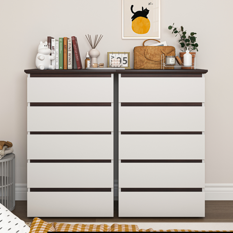 5 Drawer Dresser Storage Dresser, Closet Dressers Chest of Drawers, Chest Cabinet Organizer
