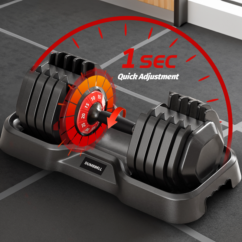 Adjustable Dumbbells Set Adjustable Weights Dumbbells, 10 in 1 Free Weights Dumbbells with 10 Weight Options