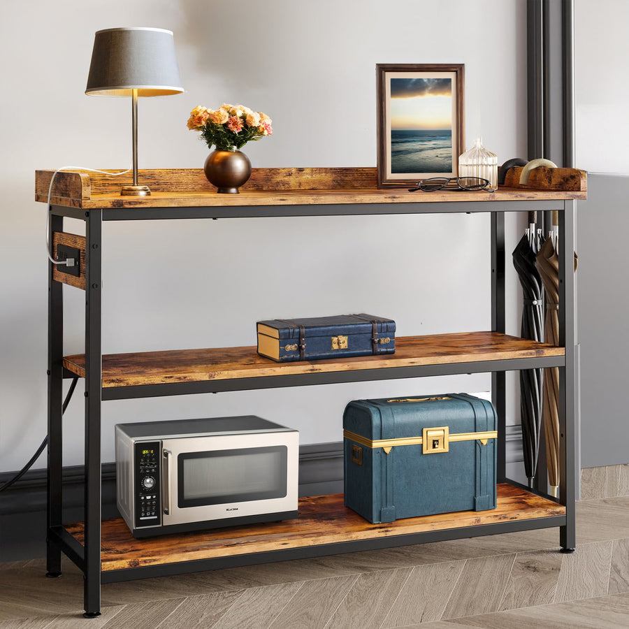 43 Height Adjustable Console Table with Power Outlet for Entryway Li Ohwill Online Home Store for Furniture. Free Shipping on all items