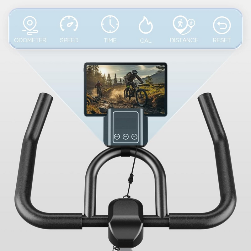 Exercise Bike Stationary Recumbent Exercise Bike, Workout Bike with Comfortable Seat Cushion, Home Bike with Resistance and Comfort Saddle