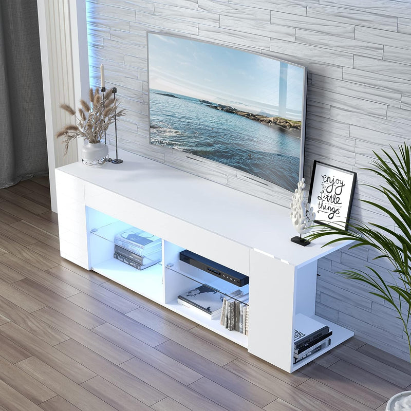 TV Stand LED Media Console Tables for 60/65 Inch TV
