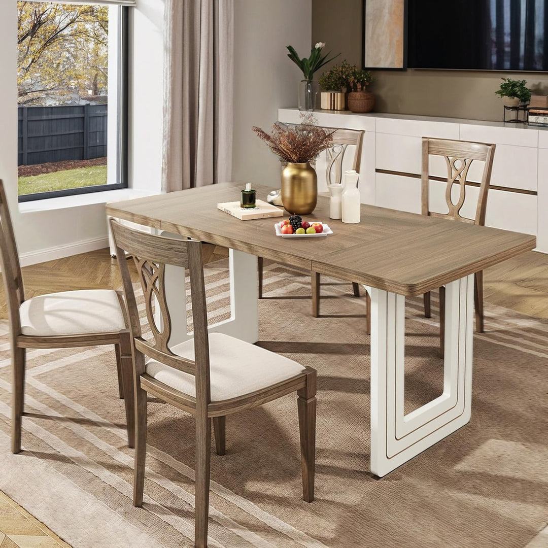 Kitchen Table 63-inch Rectangle Dinner Table for 6 People – Ohwill.com -  Online Home Store for Furniture. Free Shipping on all items.