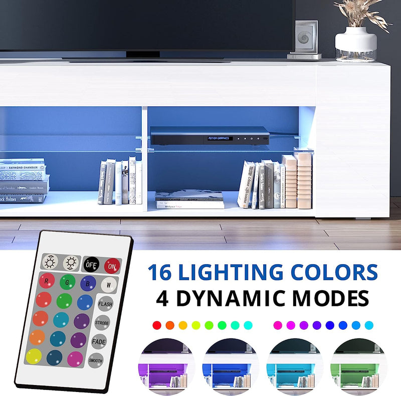 TV Stand LED Media Console Tables for 60/65 Inch TV