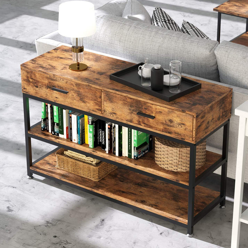 47 Inches TV Stand with Storage Cabinet with Drawers for 55 Inch TV