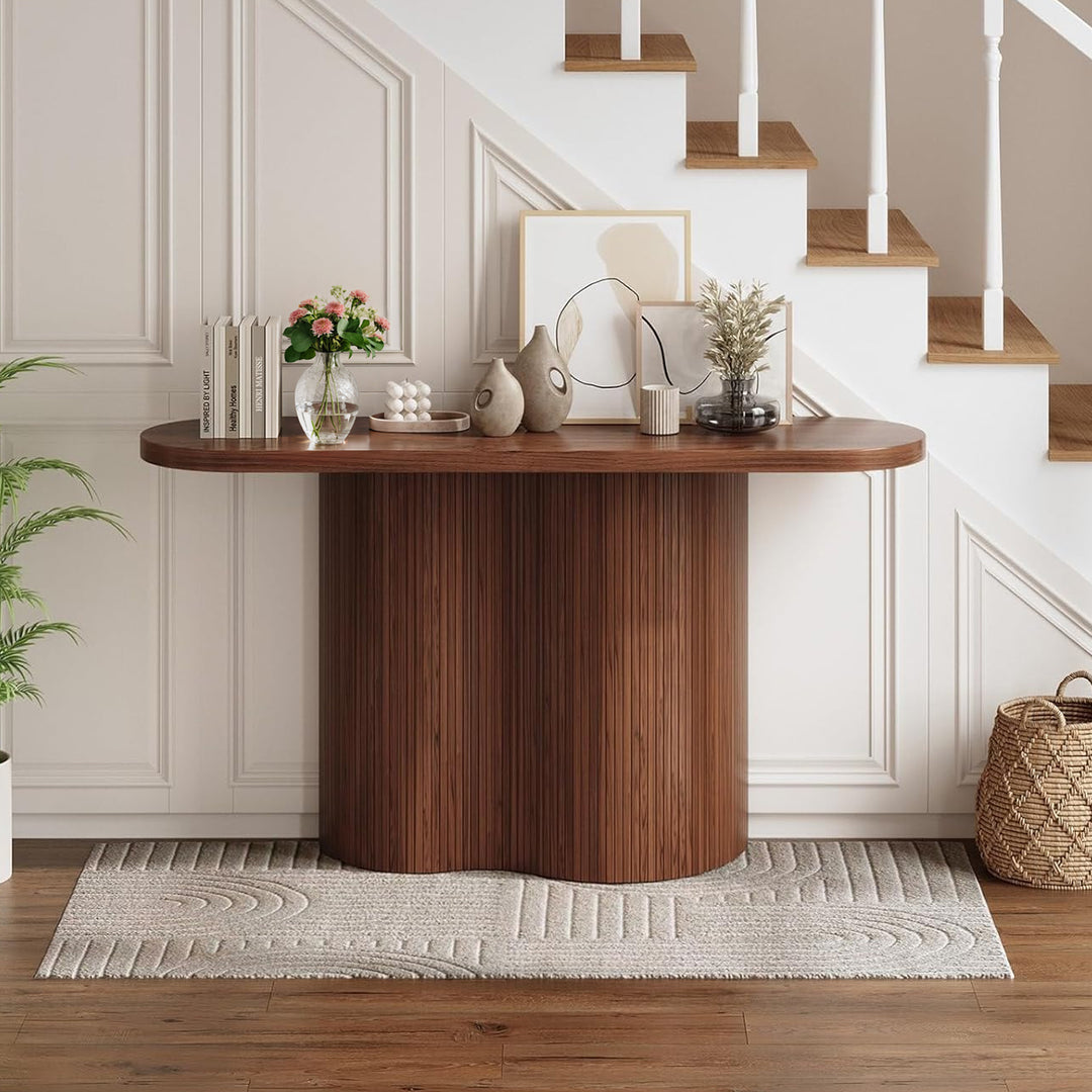 Entryway Table Console Table Sofa Table Accent Table, 57-Inch