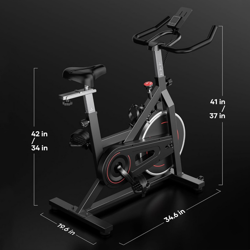 Exercise Bike Stationary Recumbent Exercise Bike, Workout Bike with Comfortable Seat Cushion, Home Bike with Resistance and Comfort Saddle