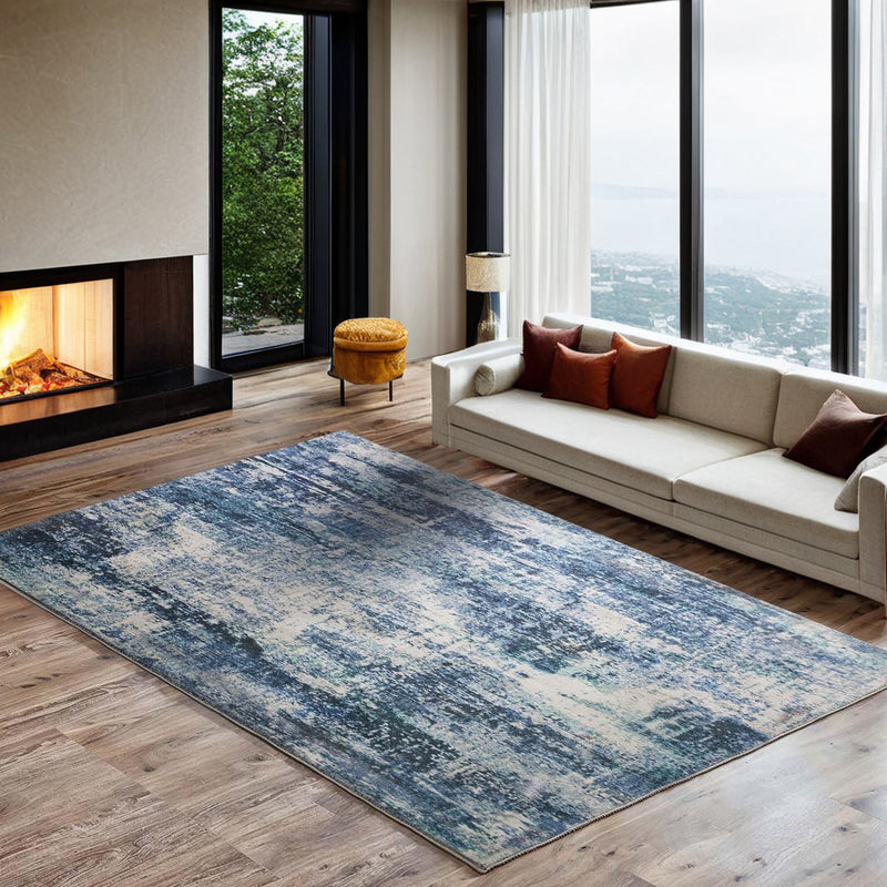 Washable Area Rugs Non-Slip Ultra-Thin Foldable Multiple Sizes for Living Room Bedroom Kitchen