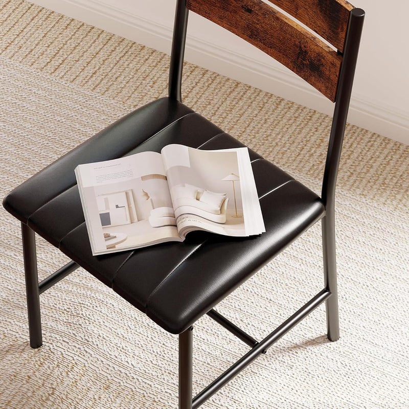 Dining Table Set for 2 Small Kitchen Table with Upholstered Chairs, Compact Dining Set, Kitchen, Dining Room