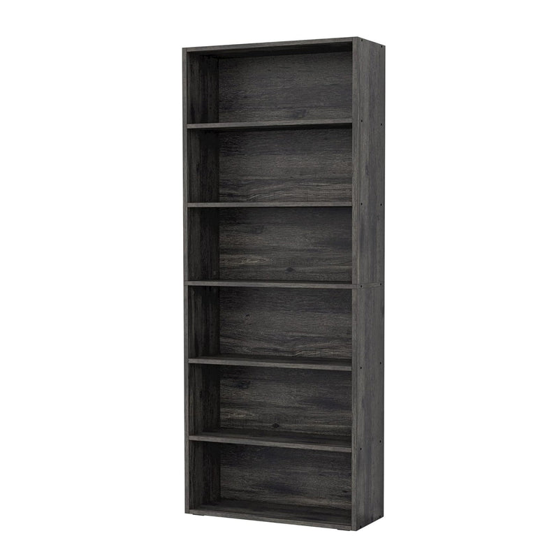Industrial Bookshelves Bookcases 6 Shelf Storage Shelves Floor Standing 70 Inches High
