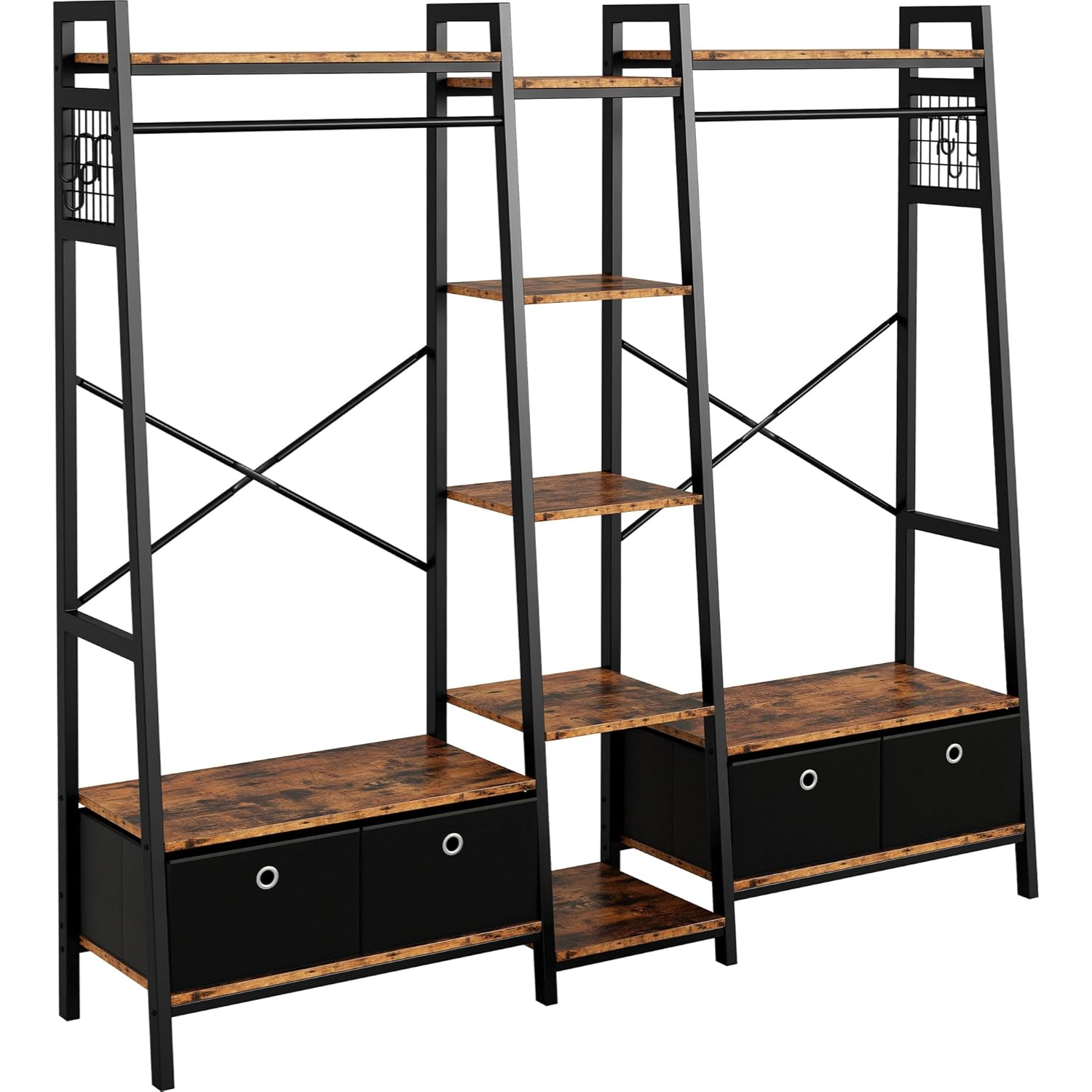 Industrial Closet Rack, Closet Organizer, Storage Shelves, Heavy Duty