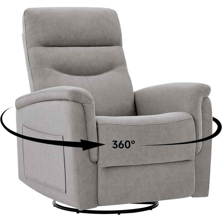 Swivel Rocker Recliner Chair, Glider Rocker Recliner, Upholstered