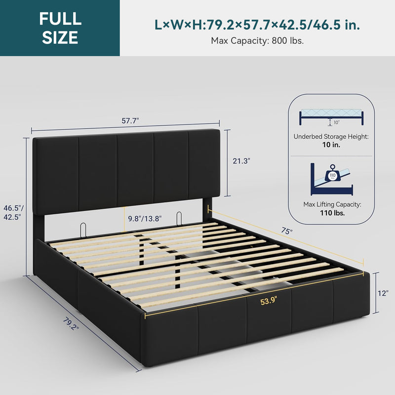 White upholstered bed frame with vertical panels and matching headboard.