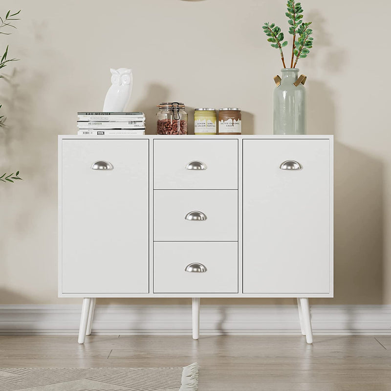 Storage Cabinet, 41" W x 33" H Accent Buffet Cabinet with 2 Doors & 3 Drawers