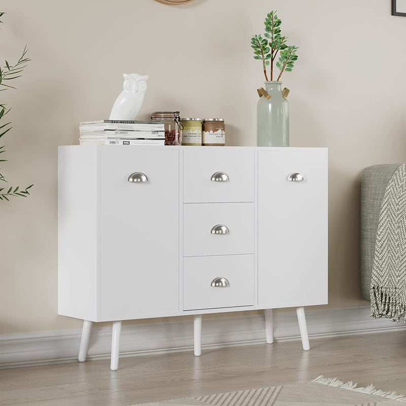 Storage Cabinet, 41" W x 33" H Accent Buffet Cabinet with 2 Doors & 3 Drawers
