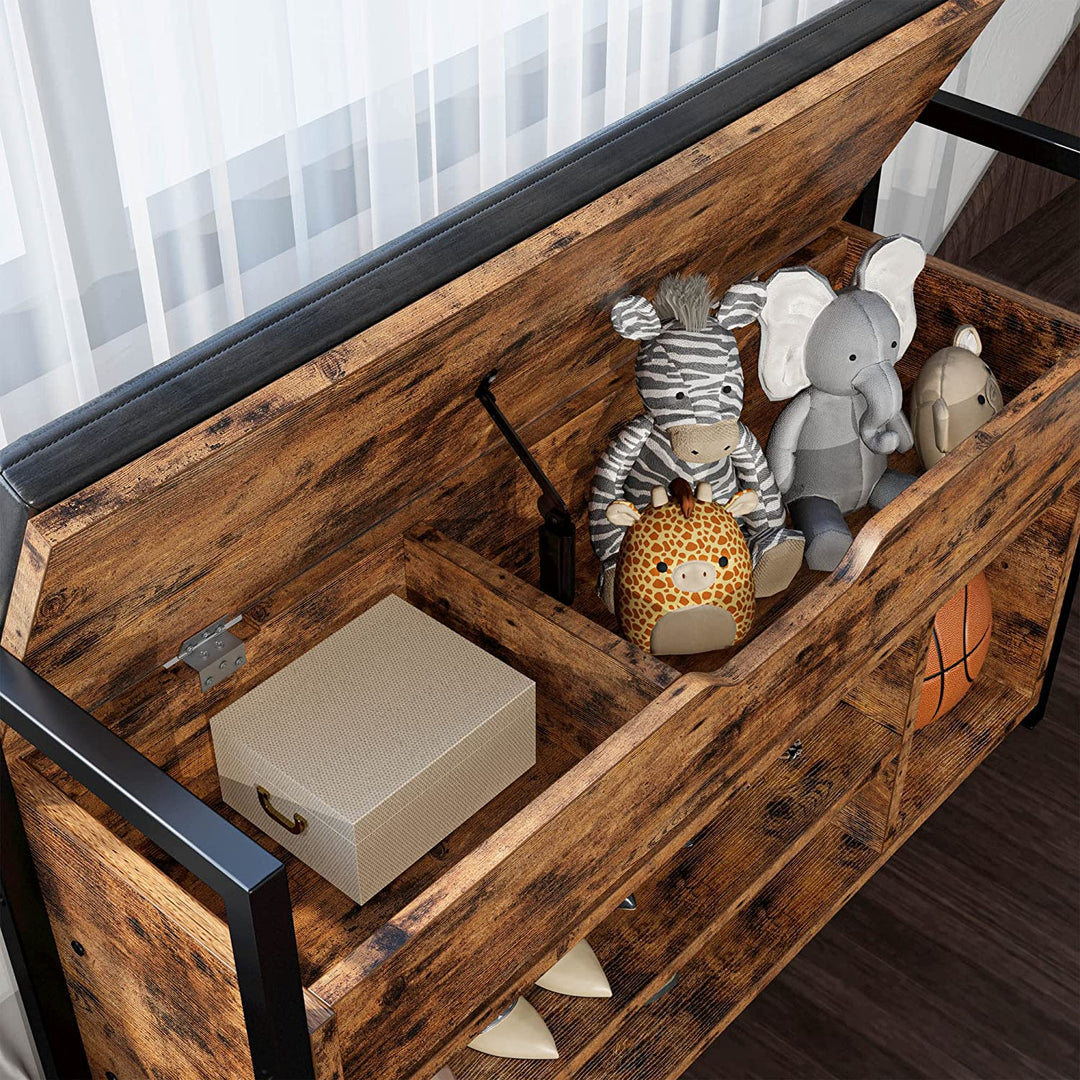 超人気＆希少！TRUCK FURNITURE BENCH AND SHELVES Shoe Storage Bench, Entryway Bench with Storage Box 2-Tier